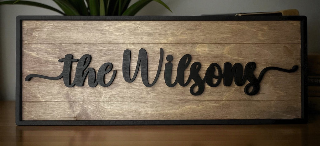 Personalized Name Sign for Home or Business - Custom Wall Art