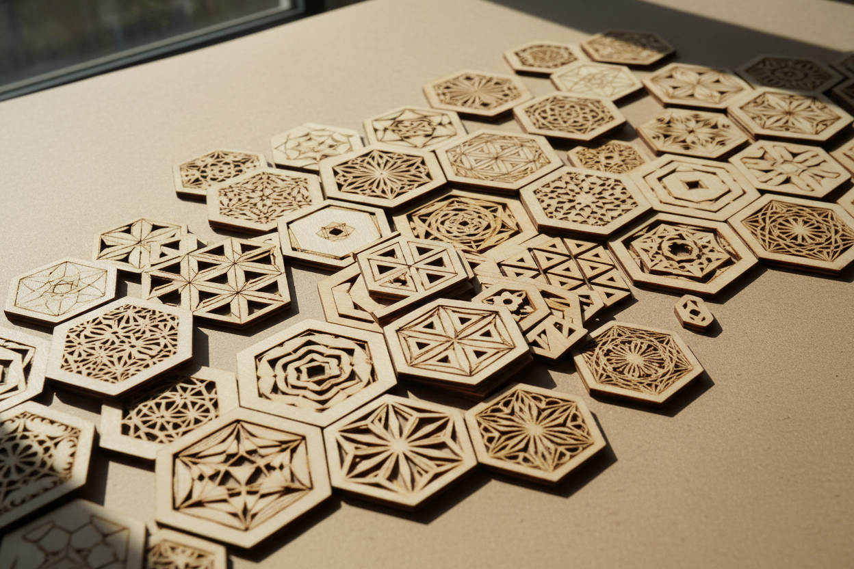 laser cut birch plywood